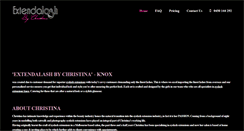 Desktop Screenshot of extendalashbychristina.com.au