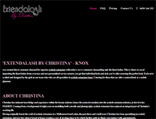 Tablet Screenshot of extendalashbychristina.com.au